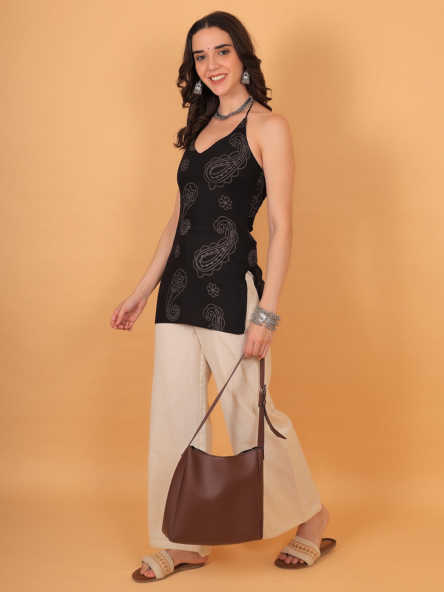 Zuacc kurti sleeveless party wear