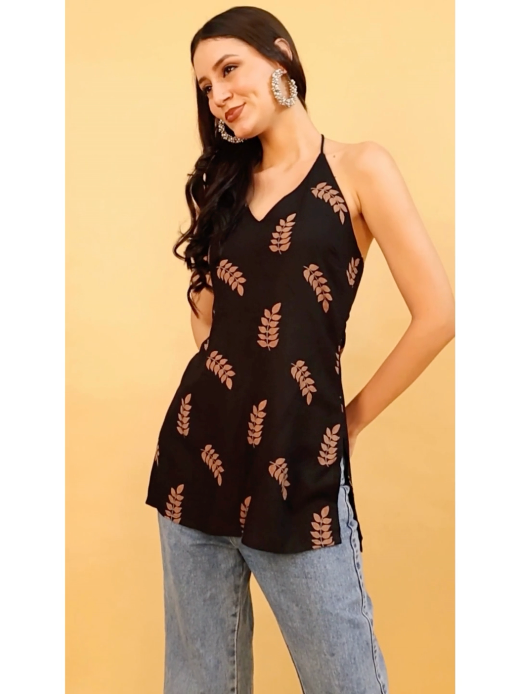 Zuacc Stylish Kurtis for Women Backless, Corset, Sleeveless & Black Kurti Design