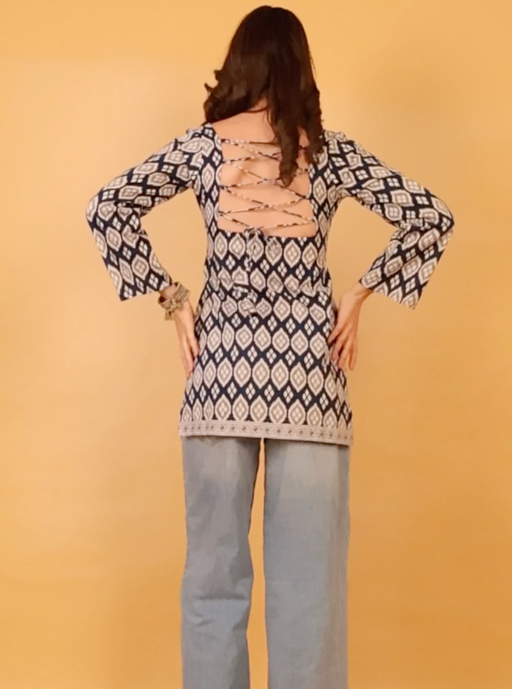 The Neelam Backless Dori Kurti