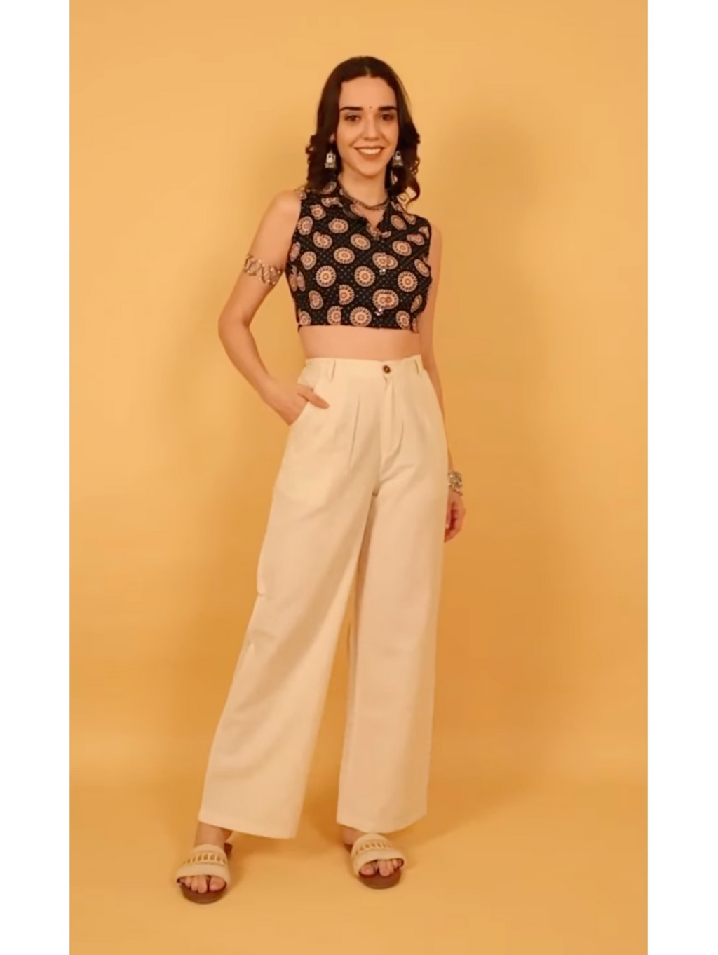 The Chakra Mandala Crop Shirt Top