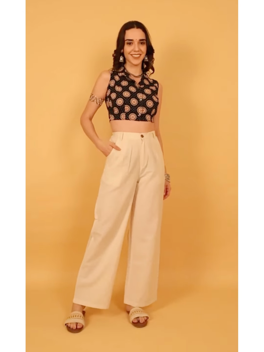 The Chakra Mandala Crop Shirt Top